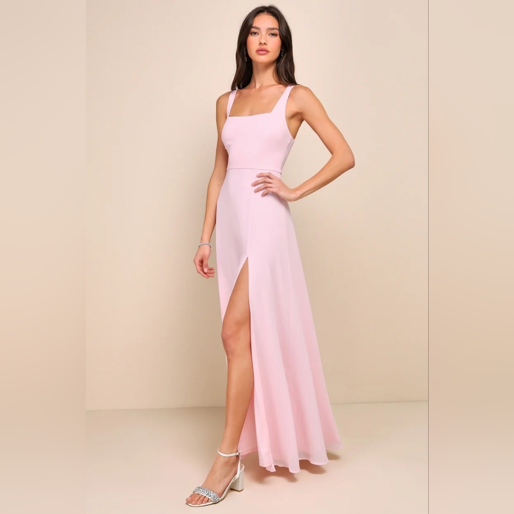Remarkable Arrival Light Pink Sleeveless Maxi Dress